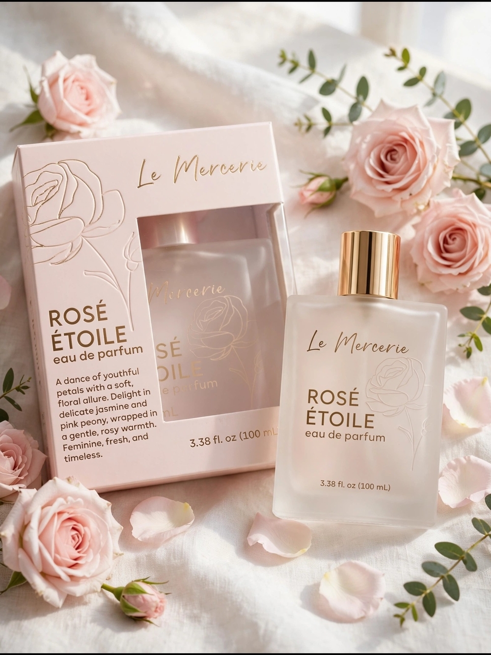 Rosé Étoile Body Oil & Moisturizer — Soft Pink